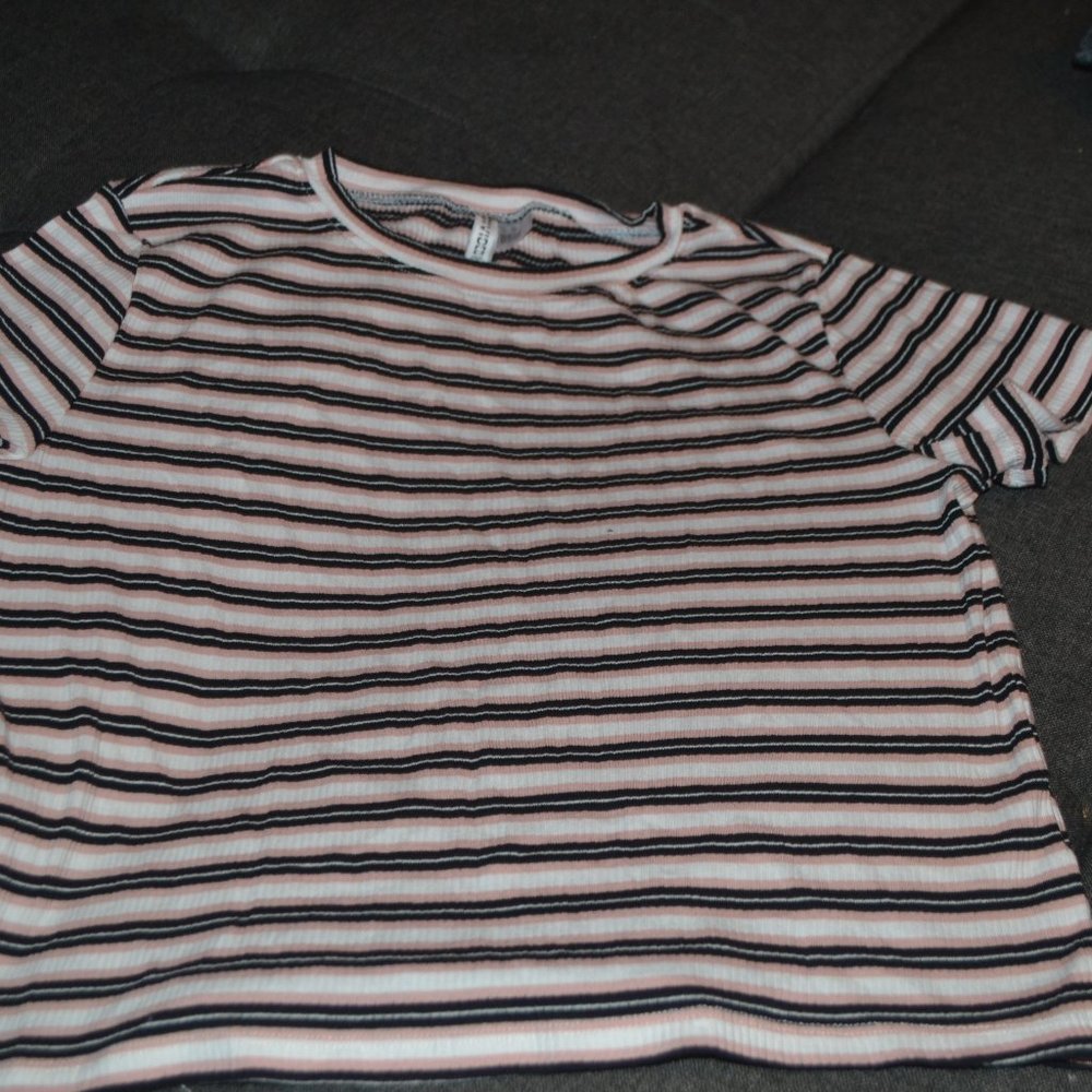 Striped Crop T-Shirt